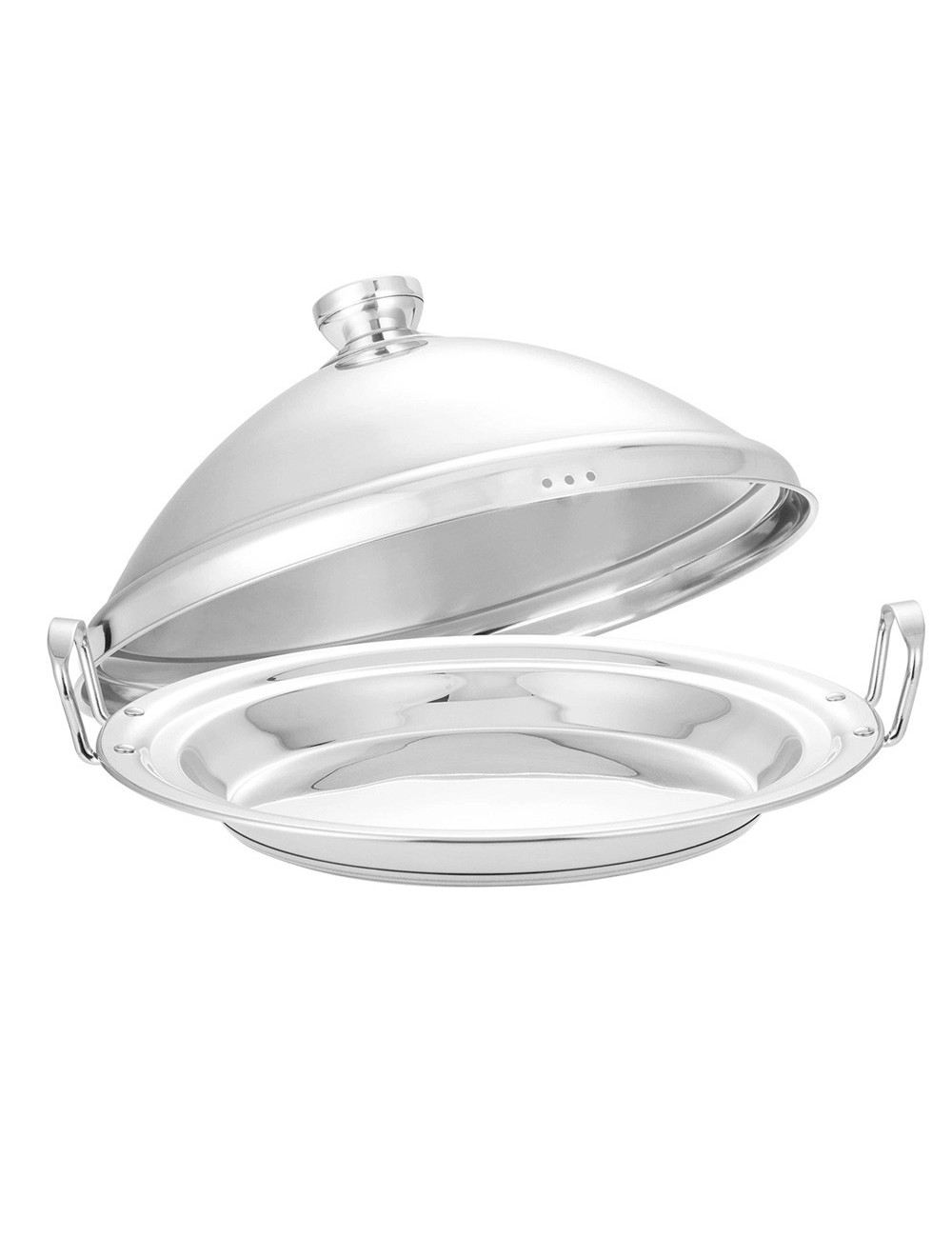Stainless Steel Tajin With Steel Base - 26Cm