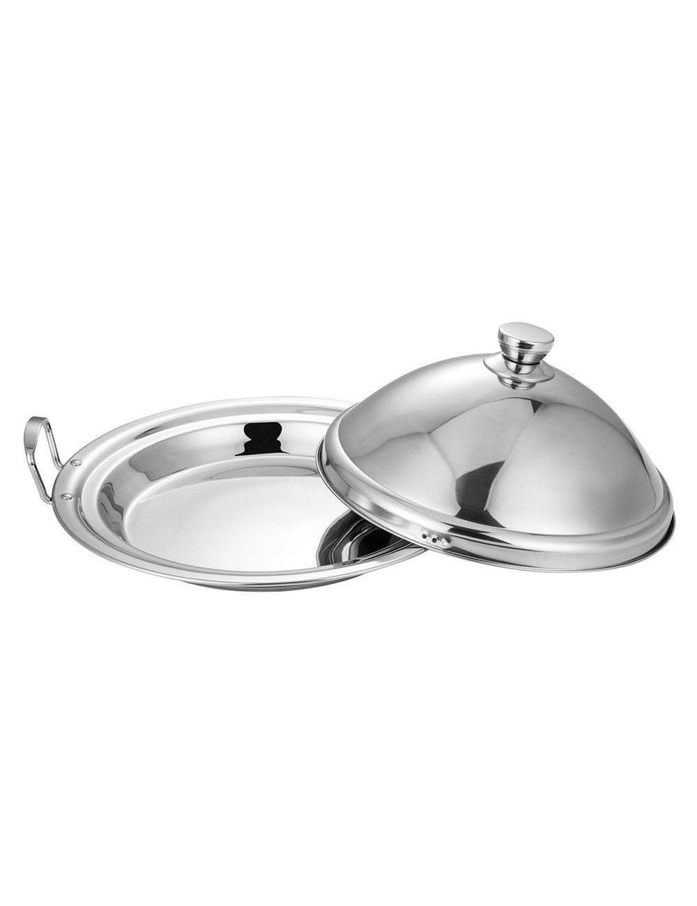 Stainless Steel Tajin With Steel Base - 26Cm
