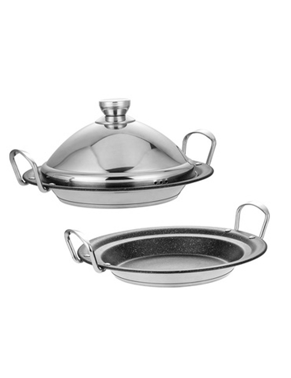 طاجن ستيل مع قاعدة جرانيت 26سم