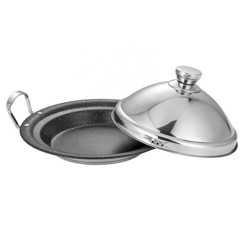 Stainless Steel Tajin With Granite Base - 30Cm