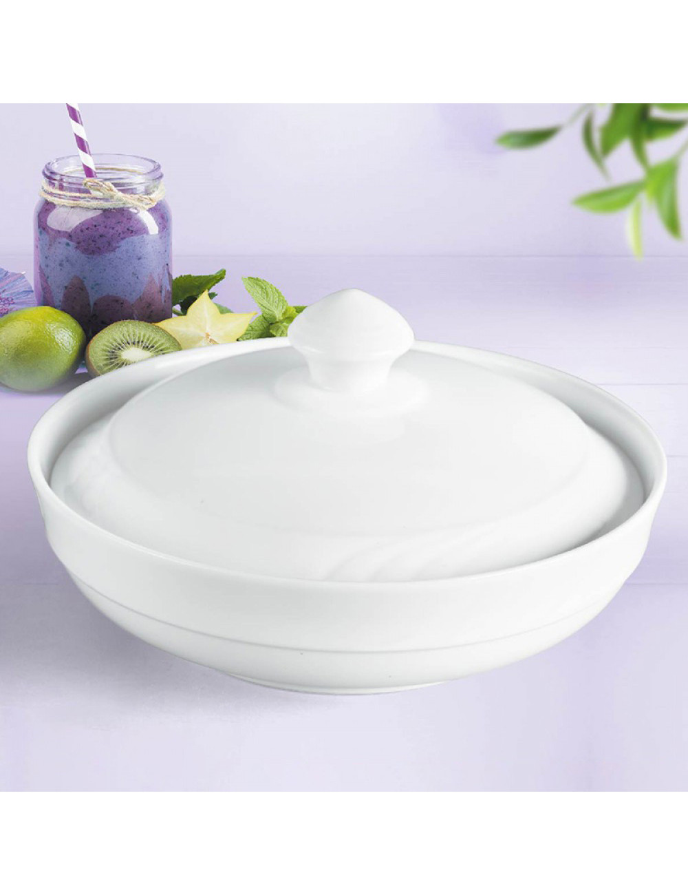 Rice Bowl W/Cover 11"
