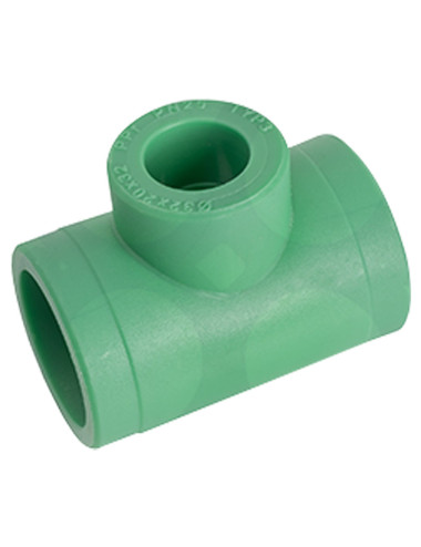 PVC ADOPTER TEE GREEN 3/4" x 1"