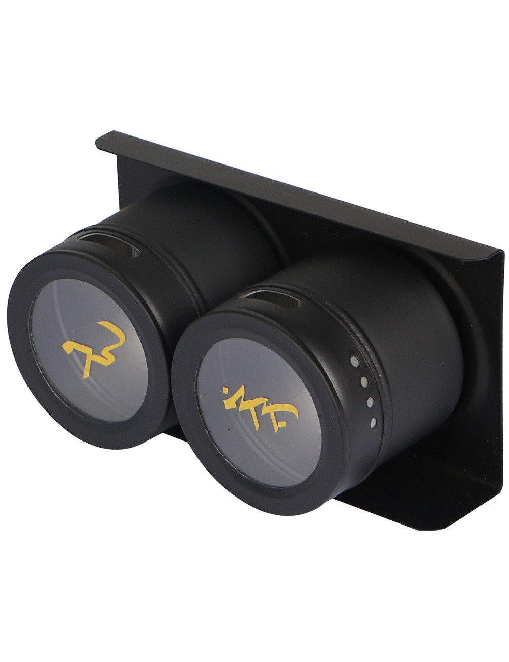 2 Pcs Spice Jar Set With Metal Stand