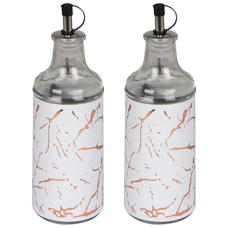 4Pcs Glass Condiment Jar Set With Metal Stand