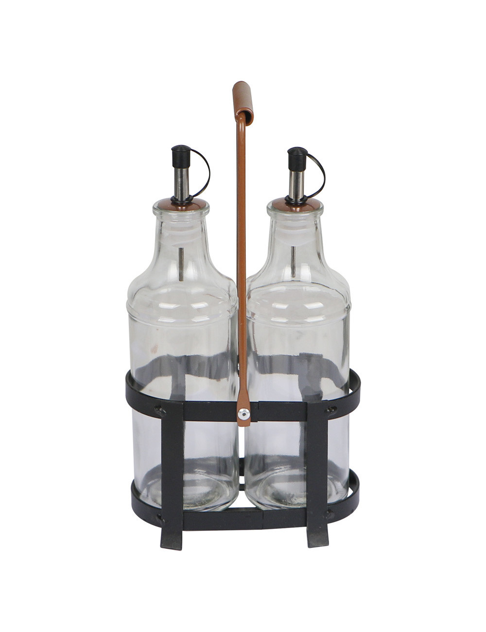 طقم زيت 2 قطعة مع ستاند - صغير