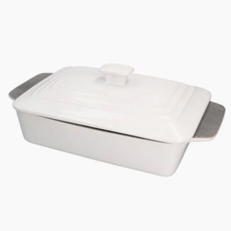 Rectangular Stoneware Cassarole - 1