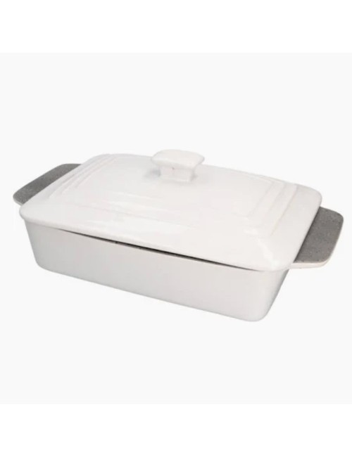 Rectangular Stoneware Cassarole - 1