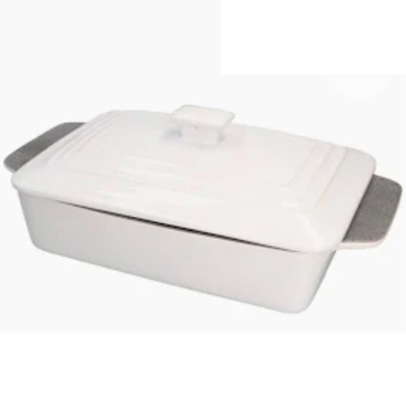 Rectangular Stoneware Cassarole - 3