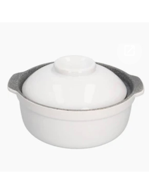 Round Stoneware Cassarole - 5