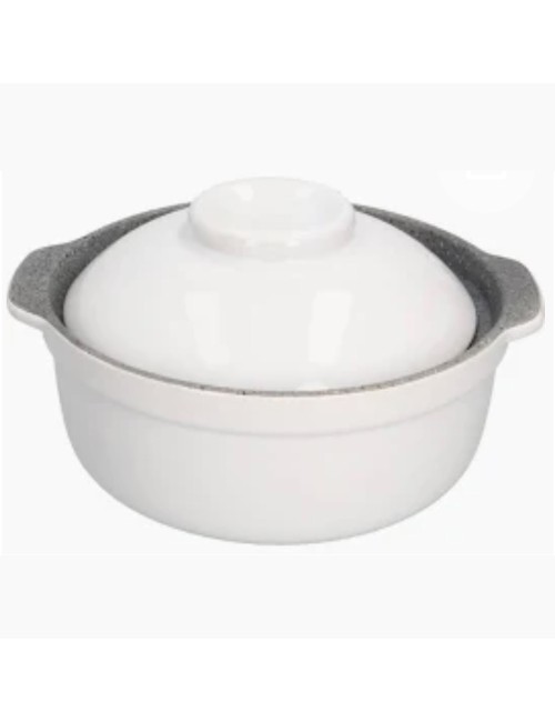 Round Stoneware Cassarole - 6