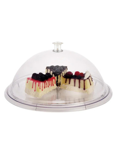 صينية ستيل مدورة مع غطاء 40سم