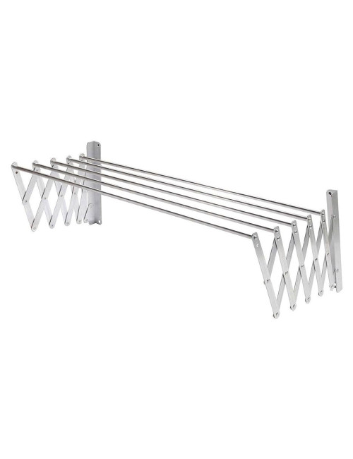 LZH-004 ALUMINIUM WALL MOUNTED RETRACTABLE CLOTHES DRYING RACK 100 X 80CM
