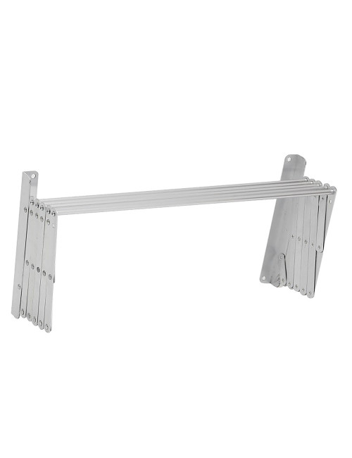 LZH-004 ALUMINIUM WALL MOUNTED RETRACTABLE CLOTHES DRYING RACK 100 X 80CM