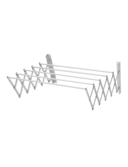 LZH-006 ALUMINIUM WALL MOUNTED RETRACTABLE CLOTHES DRYING RACK 140 X 80CM