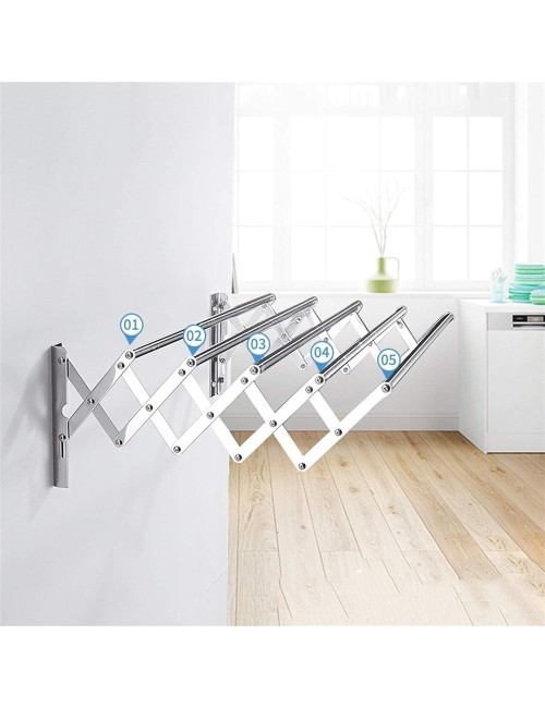 LZH-007 80 X 37.5CM علاقة ملابس متحرك استانلستيل 5 علا