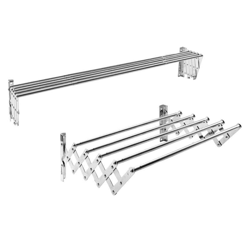 LZH-008 120 X 37.5CM علاقة ملابس متحرك استانلستيل 5 علاق
