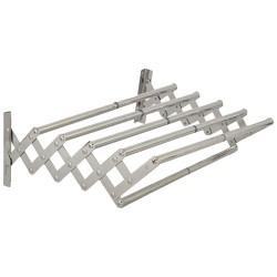 LZH-009 STAINLESS STEEL WALL MOUNTED CLOTHES DRYING 6 RODS RACK 80 X 37.5CM