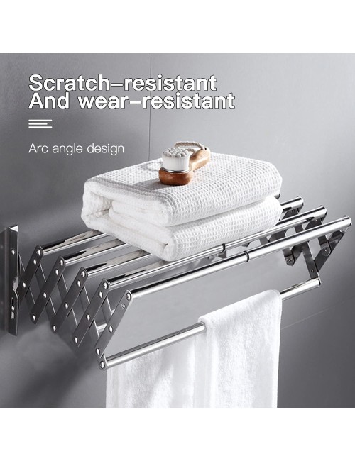 LZH-009 80 X 37.5CM علاقة ملابس متحرك استانلستيل 6 علاق