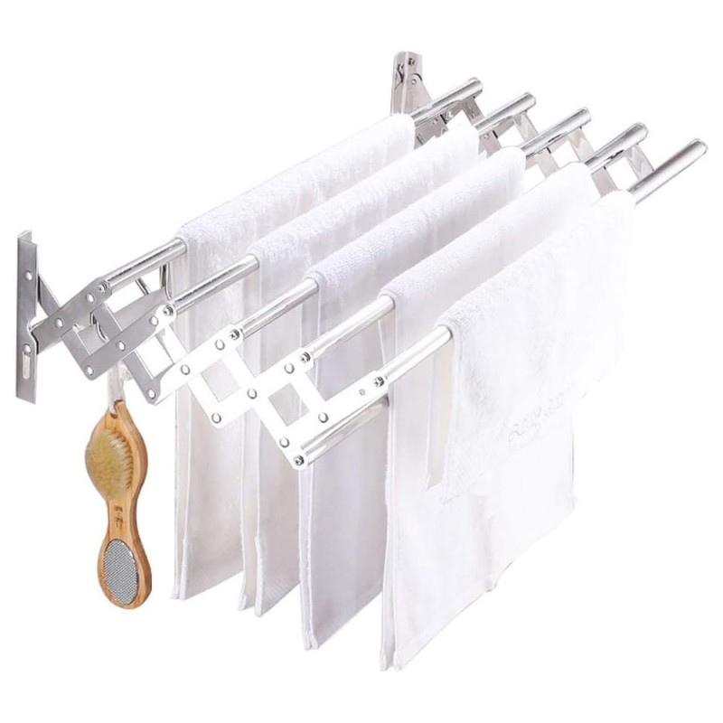 LZH-010 120 X 37.5CM علاقة ملابس متحرك استانلستيل 6 علاق