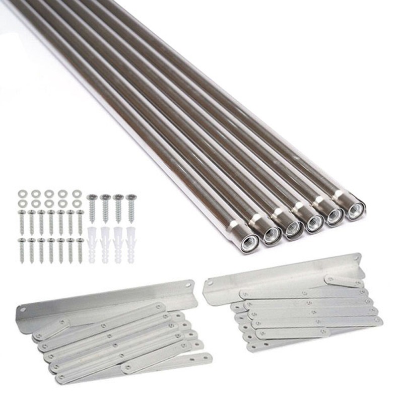 LZH-010 120 X 37.5CM علاقة ملابس متحرك استانلستيل 6 علاق