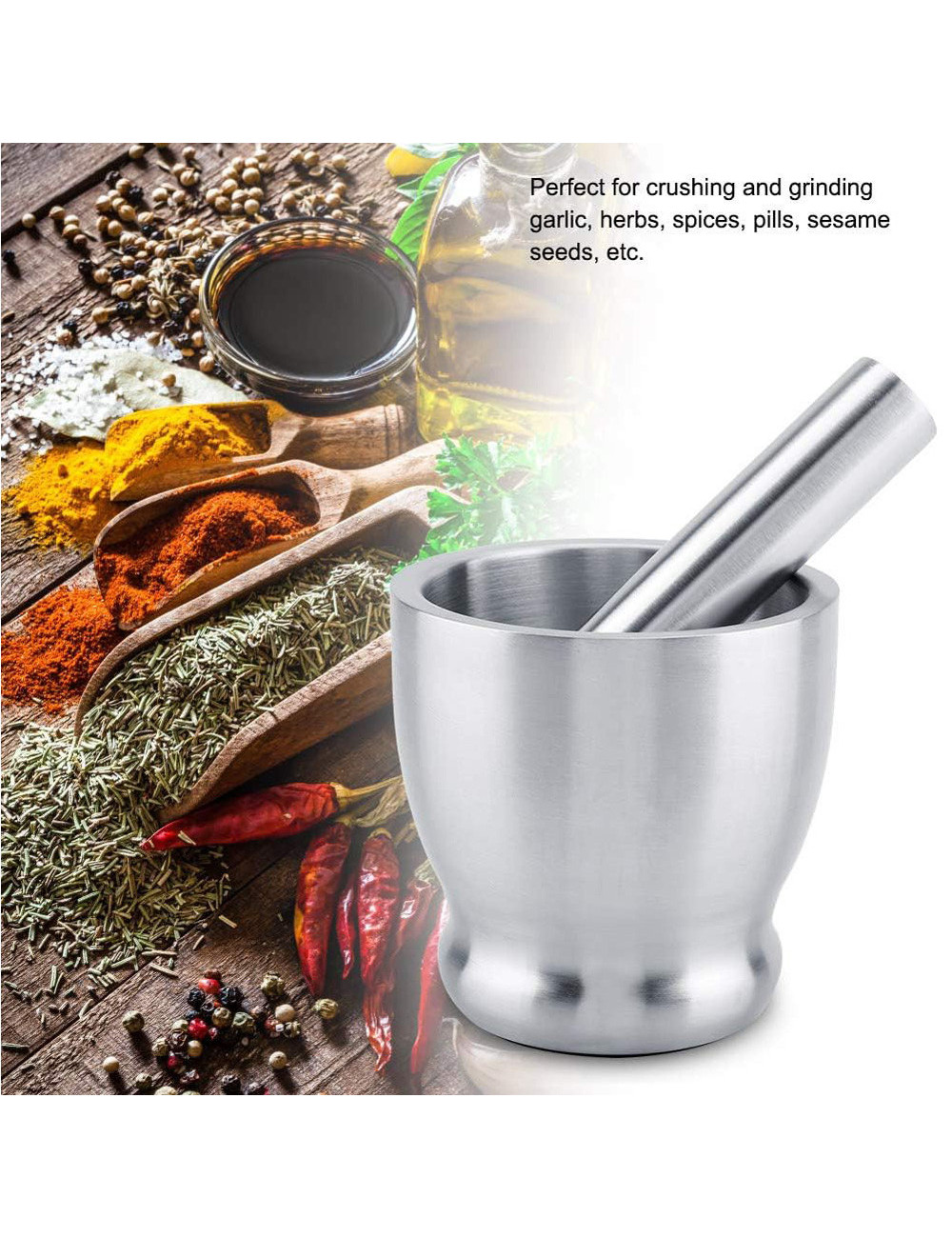 Stainless Steel Mortar 12 Cm