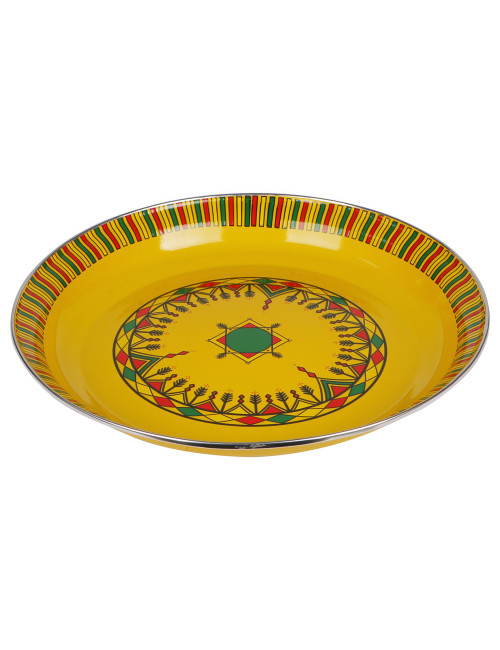 Enamel Plate - 34Cm