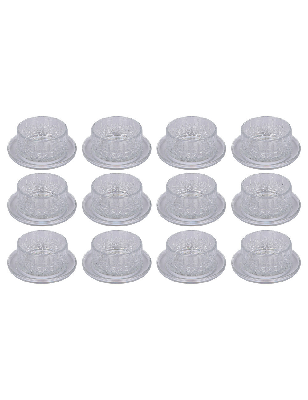 12 Pcs Serving Bowl Set ( 6 Bowls + 6 Saucers)
