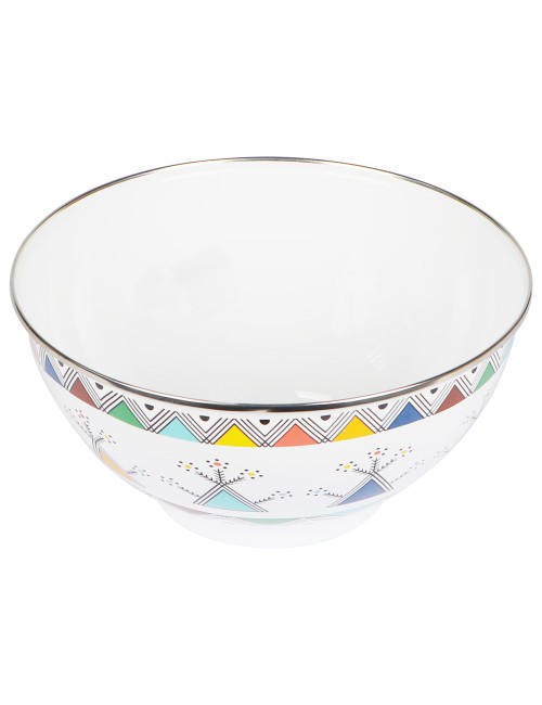 Enamel Bowl - 23Cm