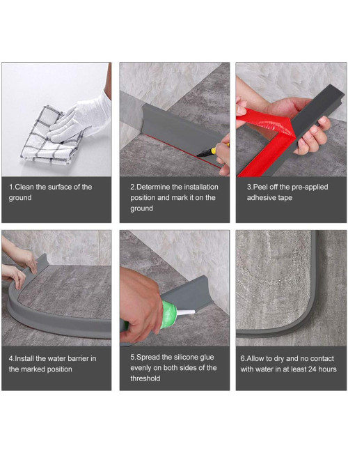 WS-002 WATER BARRIER STRIP 5MTR GREY