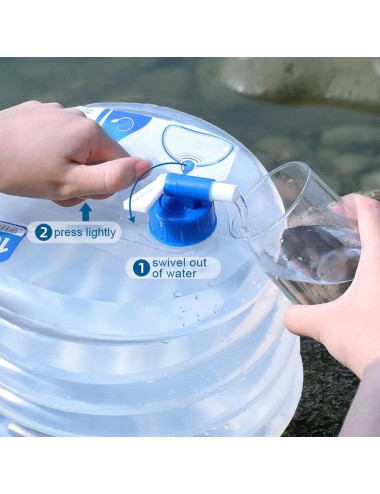 وعاء بلاستيك مع صنبور 1