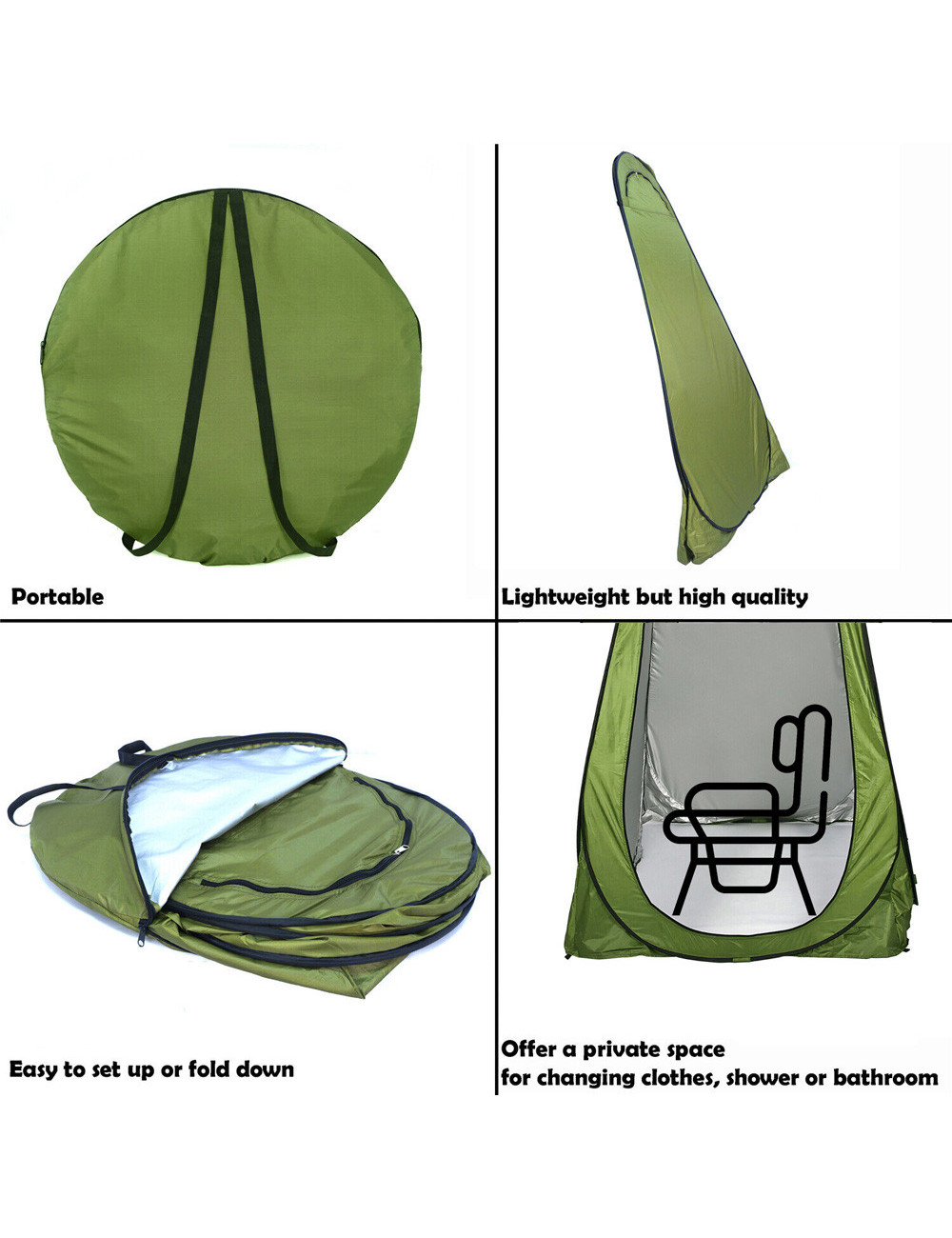 PORTABLE TOILET TENT 120 x 120