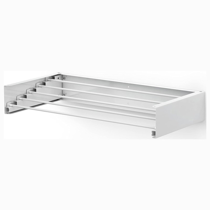 FDR-002 FOLDABLE WALL MOUNTED CLOTHES DRYING RACK 80 X 10.5 X 40CM WHITE