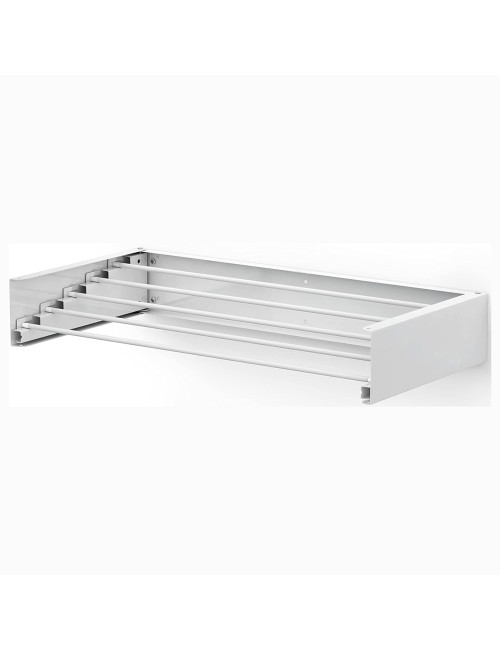 FDR-002 FOLDABLE WALL MOUNTED CLOTHES DRYING RACK 80 X 10.5 X 40CM WHITE