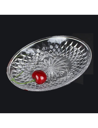 Flat Transaparent Plate 20Cm