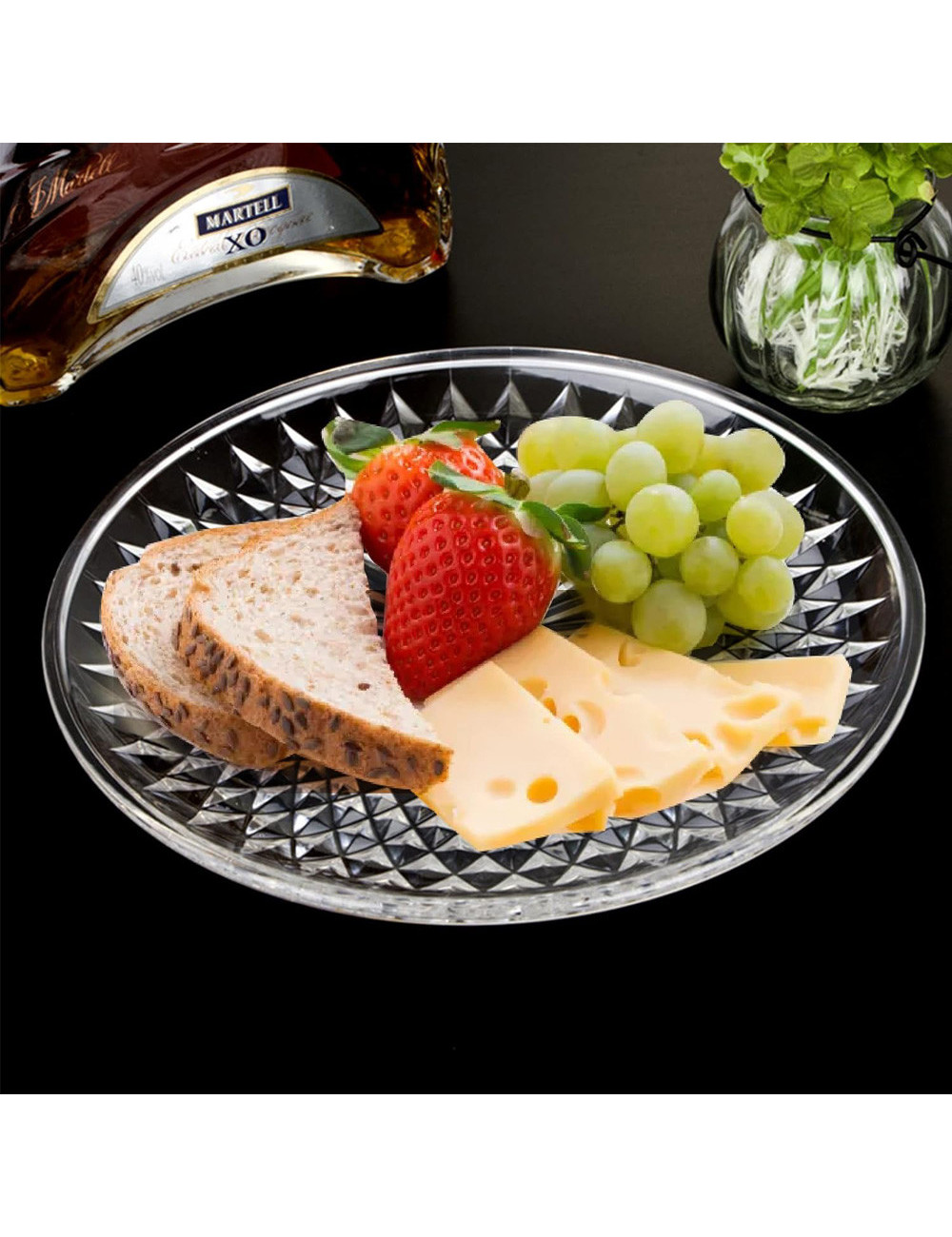 Flat Transaparent Plate 25Cm