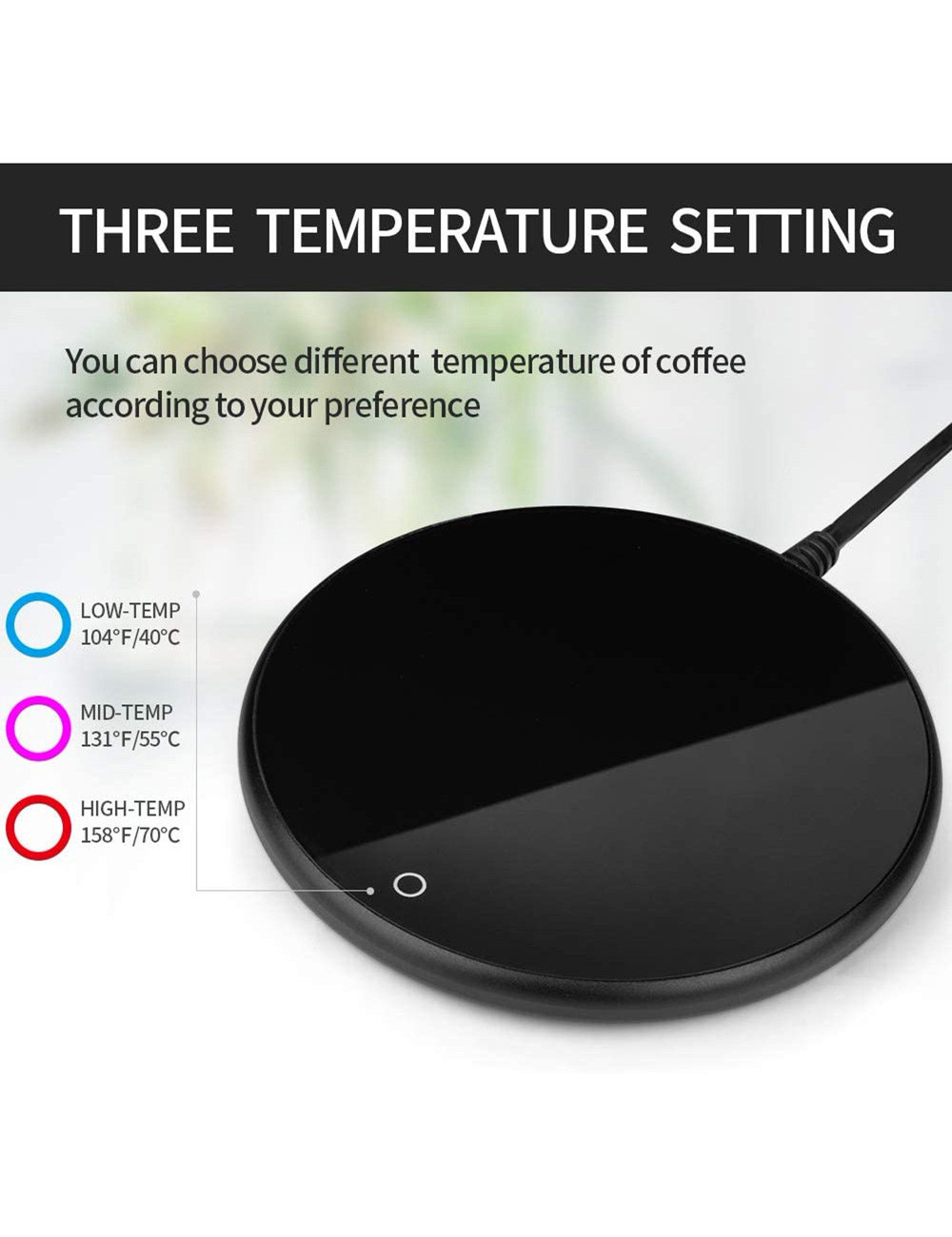 ELECTRIC HEATING COASTER (HOT PLATE) 3.15" 18W