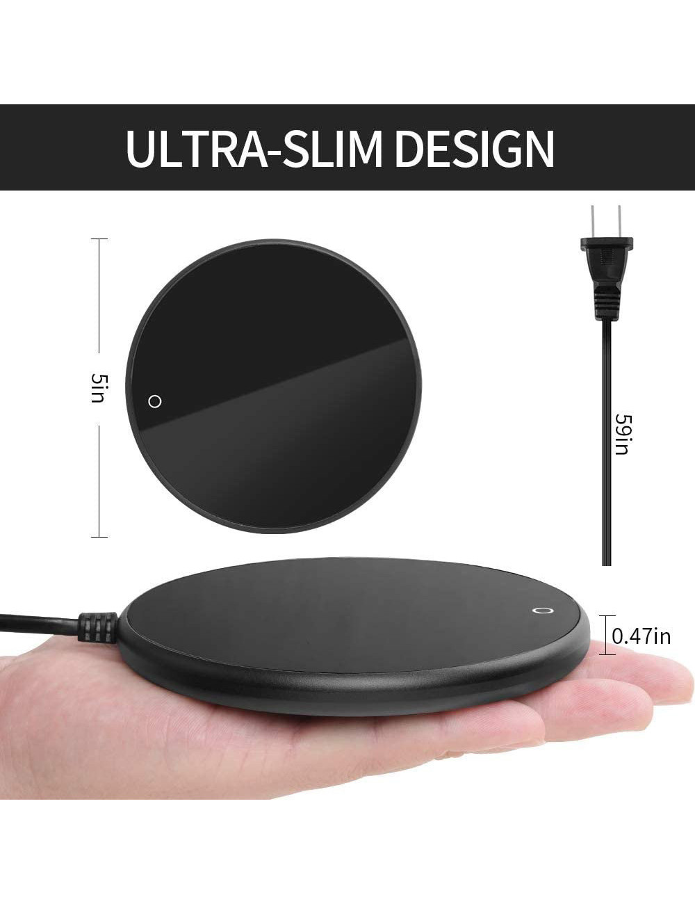 ELECTRIC HEATING COASTER (HOT PLATE) 3.15" 18W