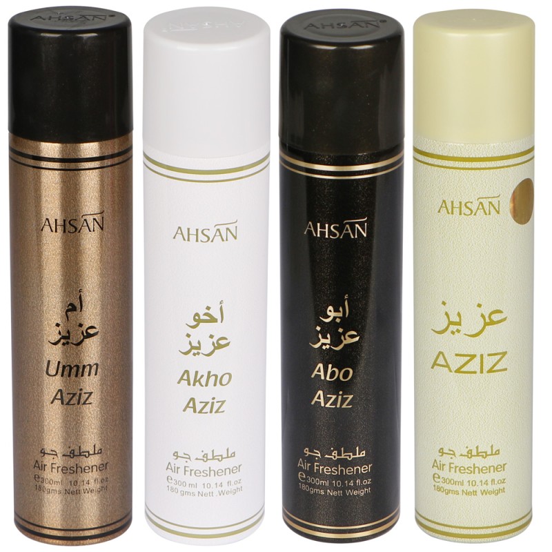 AZIZ FAMILY AIR FRESHNER 4×300ML