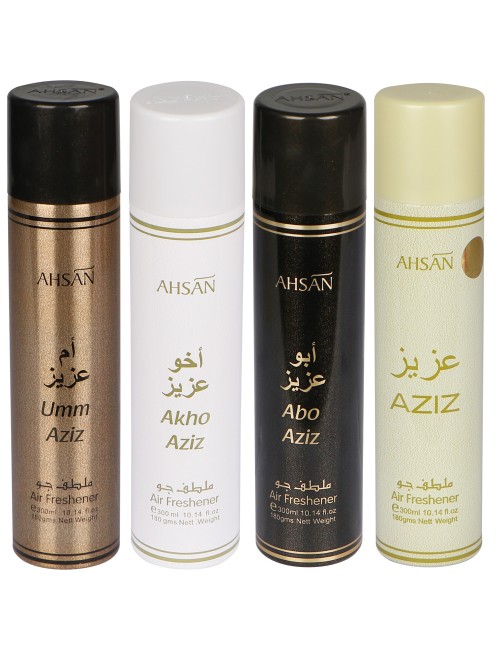 AZIZ FAMILY AIR FRESHNER 4×300ML