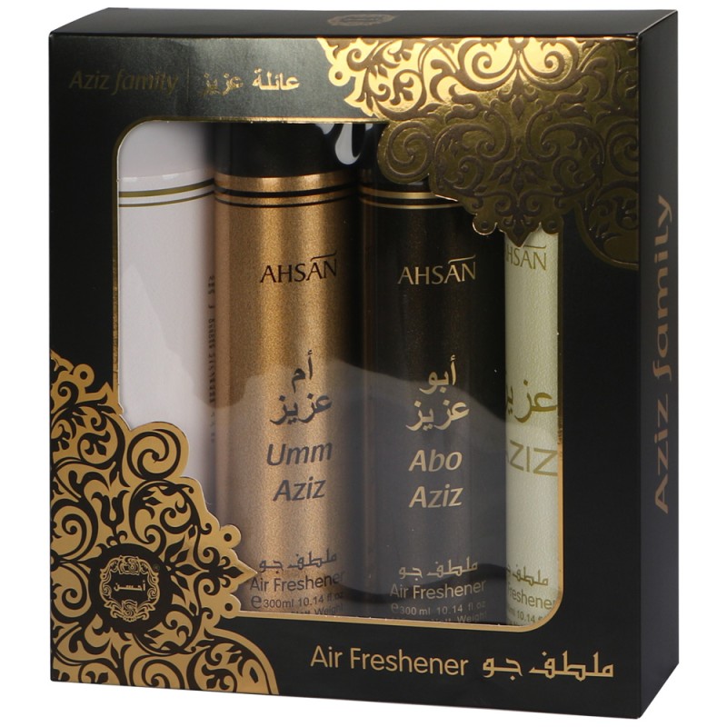 AZIZ FAMILY AIR FRESHNER 4×300ML