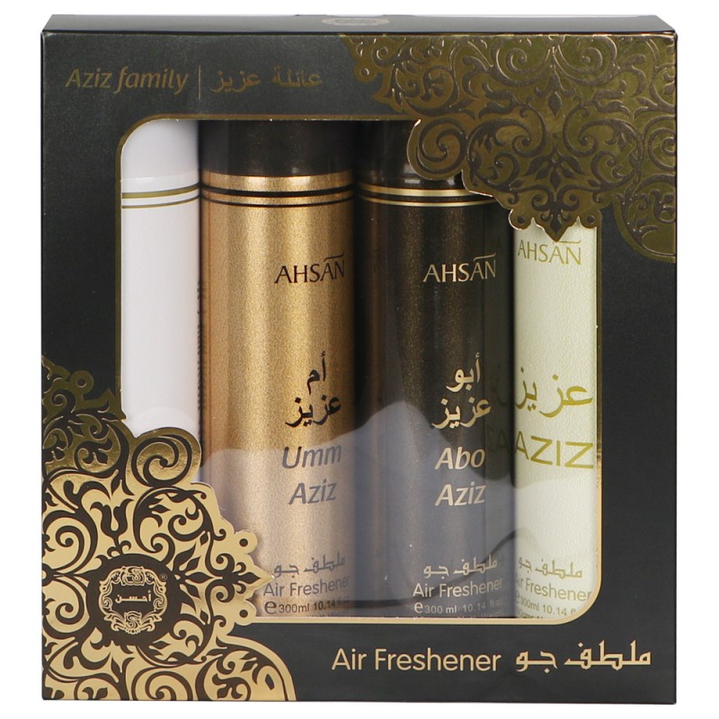 AZIZ FAMILY AIR FRESHNER 4×300ML
