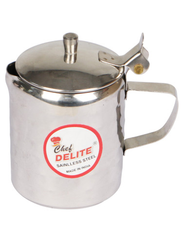 Hammered Stainless Steel Milk Pot -170 Ml