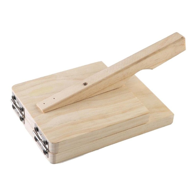 Bamboo Square Dough Pressing Tool - Large