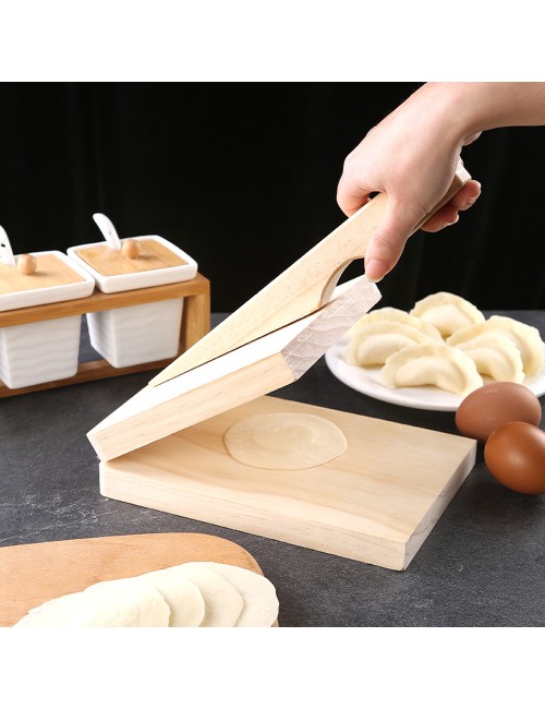 Bamboo Square Dough Pressing Tool - Large