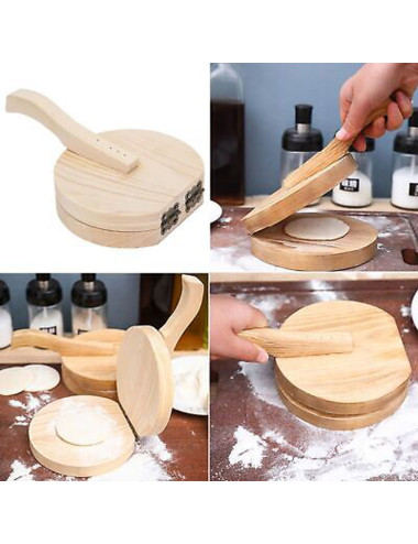فرادة عجين خشب مدورة صغير