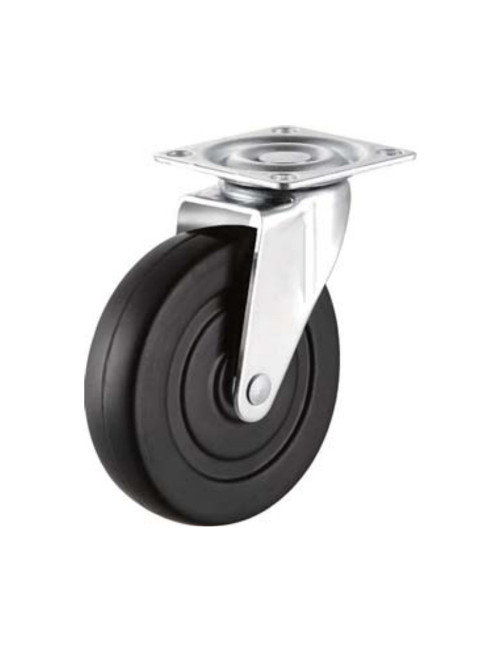 199075 CASTER WHEEL RUBBER SWIVEL 3