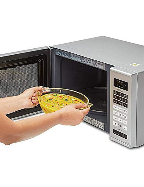 كسرولة زجاج مدور كبير