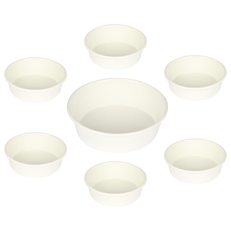 Round Enamel Breakfast Tray 40Cm - Assorted Colours