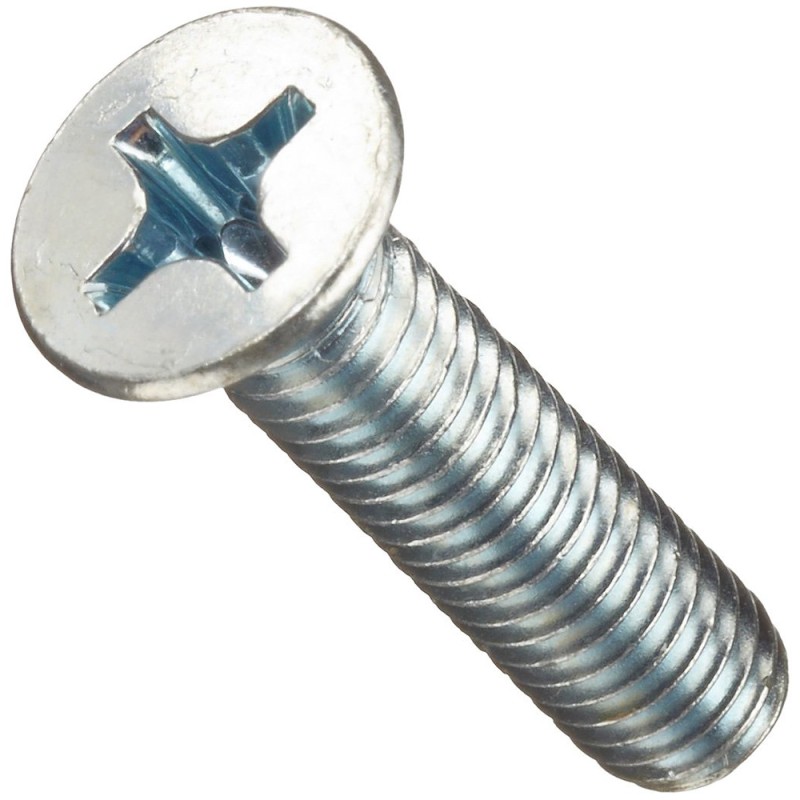 GALVANIZED MACHINE BOLT FLAT HEAD 4 MM x 1