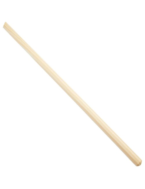 NATURAL WOODEN BROOM HANDLE 120 CM
